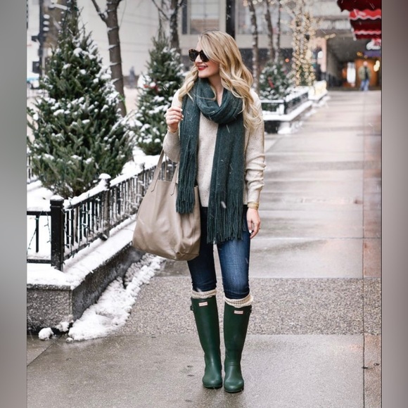 Tall Hunter Gloss Rain boots - Hunter Green - Picture 8 of 11